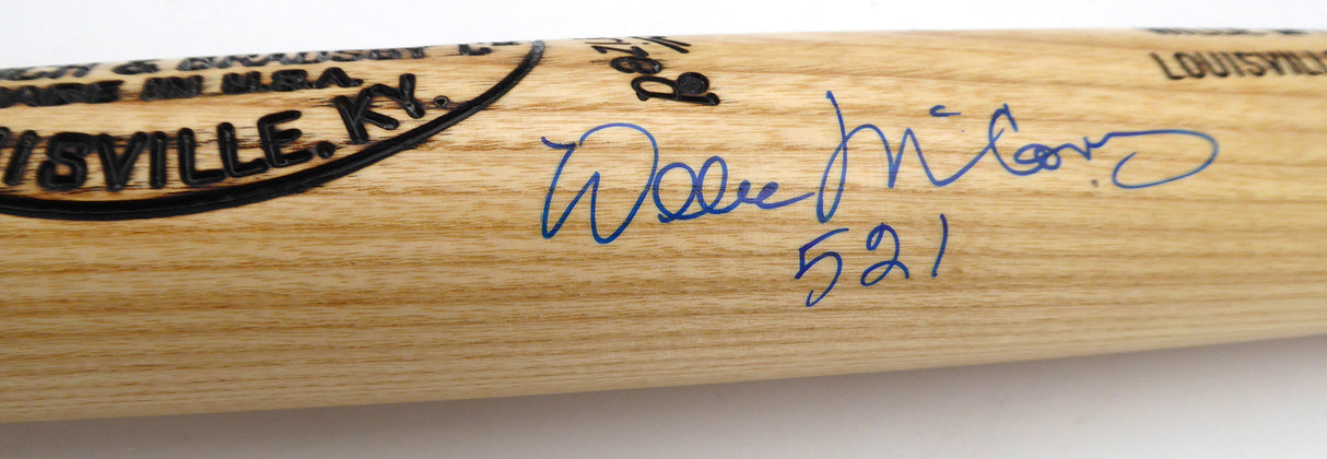 Willie McCovey Autographed Louisville Slugger Bat San Francisco Giants "521" Beckett BAS QR #BM96281