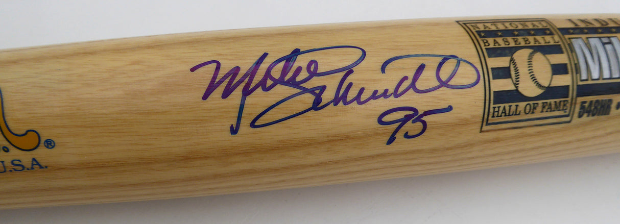 Mike Schmidt Autographed Cooperstown Bat Philadelphia Phillies "95" Beckett BAS QR #BP55328