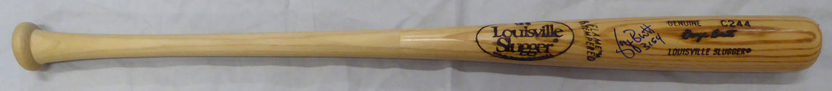 George Brett Autographed C244 Game Model Louisville Slugger Bat Kansas City Royals "3154 Hits" Beckett BAS QR #BP55334