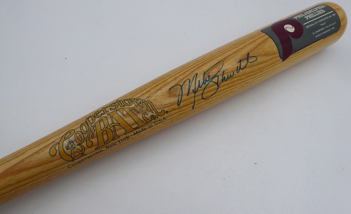 Mike Schmidt Autographed Cooperstown Bat Philadelphia Phillies Beckett BAS QR #BP55333