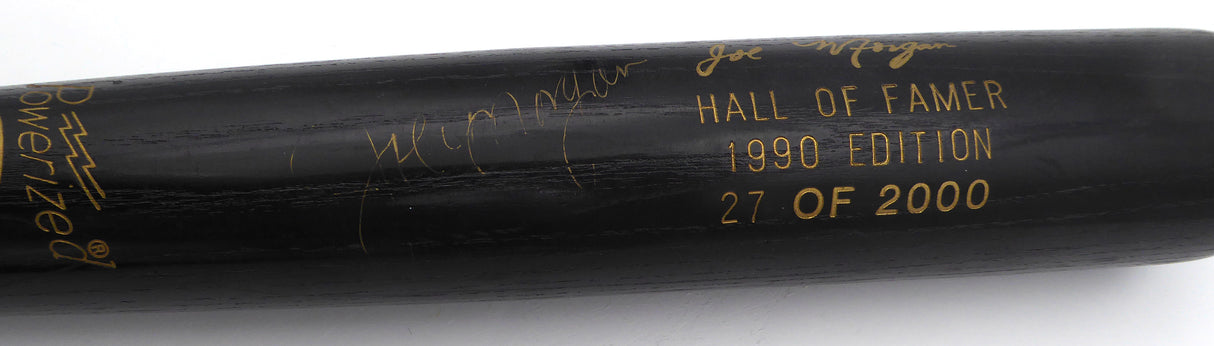 Joe Morgan Autographed Louisville Slugger Hall of Fame Bat Cincinnati Reds Light Signature Beckett BAS QR #BP55331