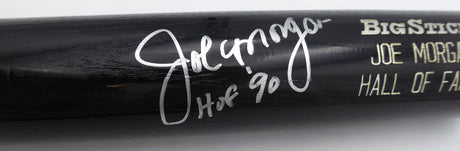 Joe Morgan Autographed Rawlings Bat Cincinnati Reds "HOF 90" Beckett BAS QR #BP55339