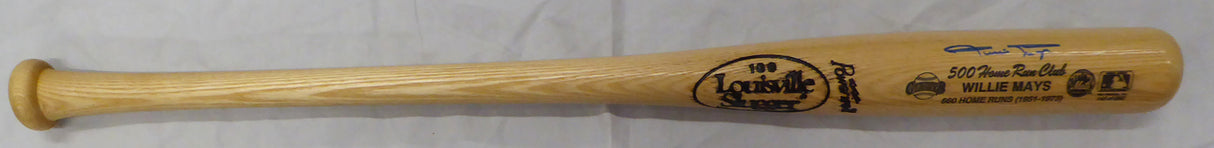 Willie Mays Autographed Louisville Slugger 500 Home Run Bat San Francisco Giants Beckett BAS QR #AE08314