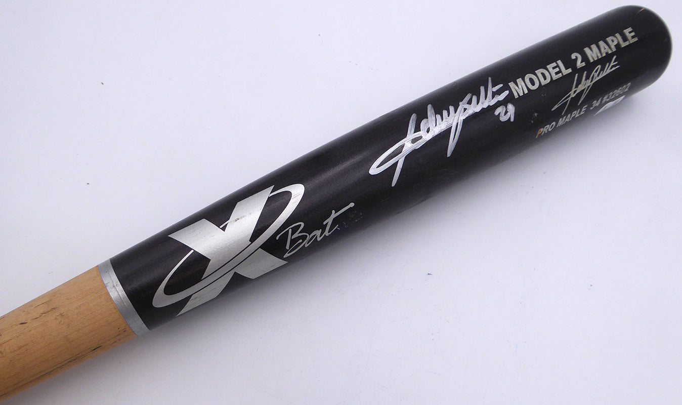 Adrian Beltre Autographed Game Used X Bat Model 2 Maple 34 #32602 Bat Texas Rangers, Seattle Mariners Beckett BAS QR #BP55327