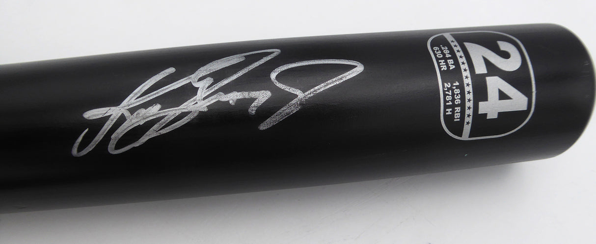 Ken Griffey Jr. Autographed Number 24 Retirement Bat Seattle Mariners Beckett BAS QR #BP55325