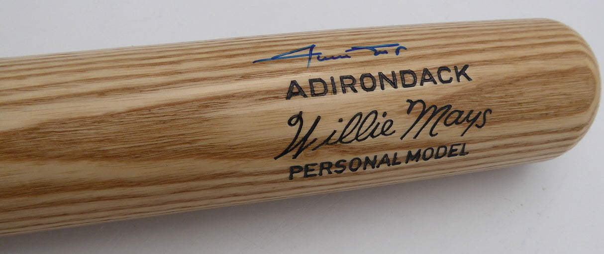 Willie Mays Autographed Adirondack Bat San Francisco Giants Beckett BAS QR #AE08312