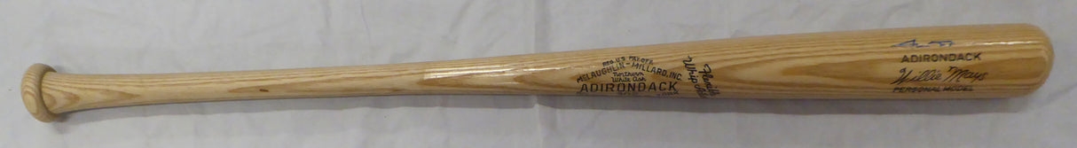 Willie Mays Autographed Adirondack Bat San Francisco Giants Beckett BAS QR #AE08312