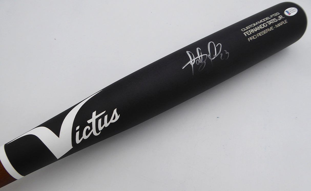 Fernando Tatis Autographed Victus Bat San Diego Padres Light Signature Beckett BAS QR #WG25721