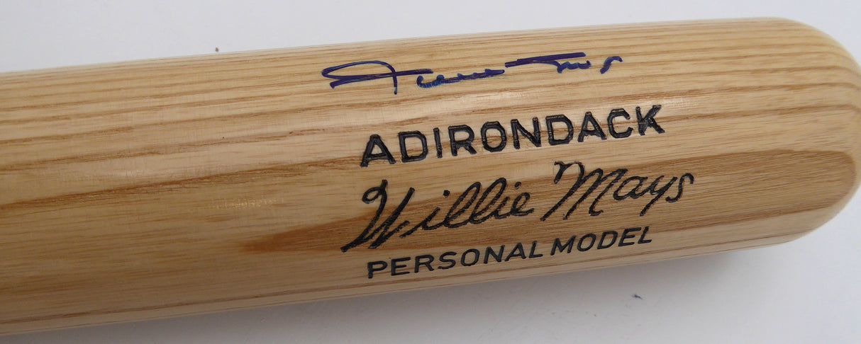 Willie Mays Autographed Adirondack Bat San Francisco Giants Beckett BAS QR #AE08311