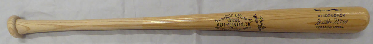 Willie Mays Autographed Adirondack Bat San Francisco Giants Beckett BAS QR #AE08311