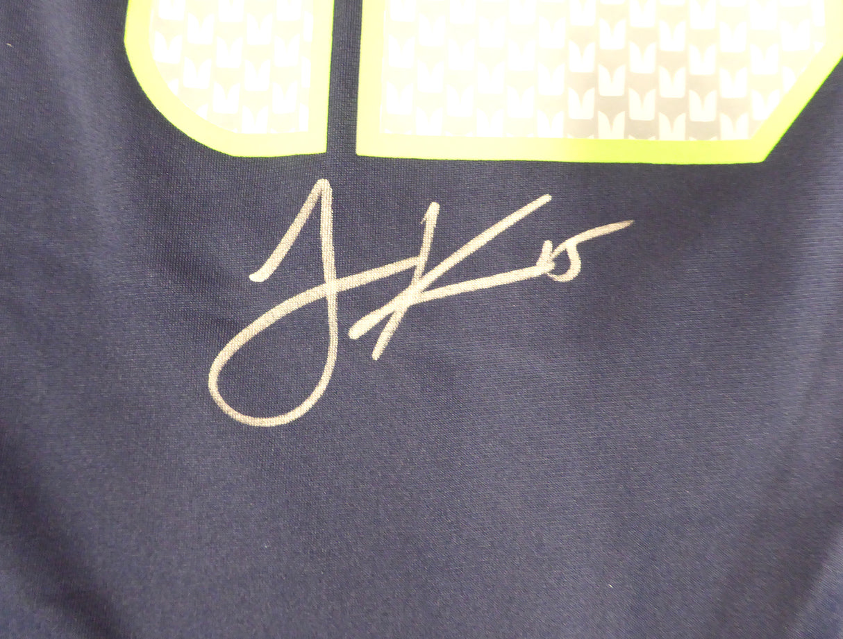 Seattle Seahawks Jermaine Kearse Autographed Blue Nike Jersey MCS Holo #25902