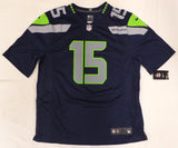 Seattle Seahawks Jermaine Kearse Autographed Blue Nike Jersey MCS Holo #25902