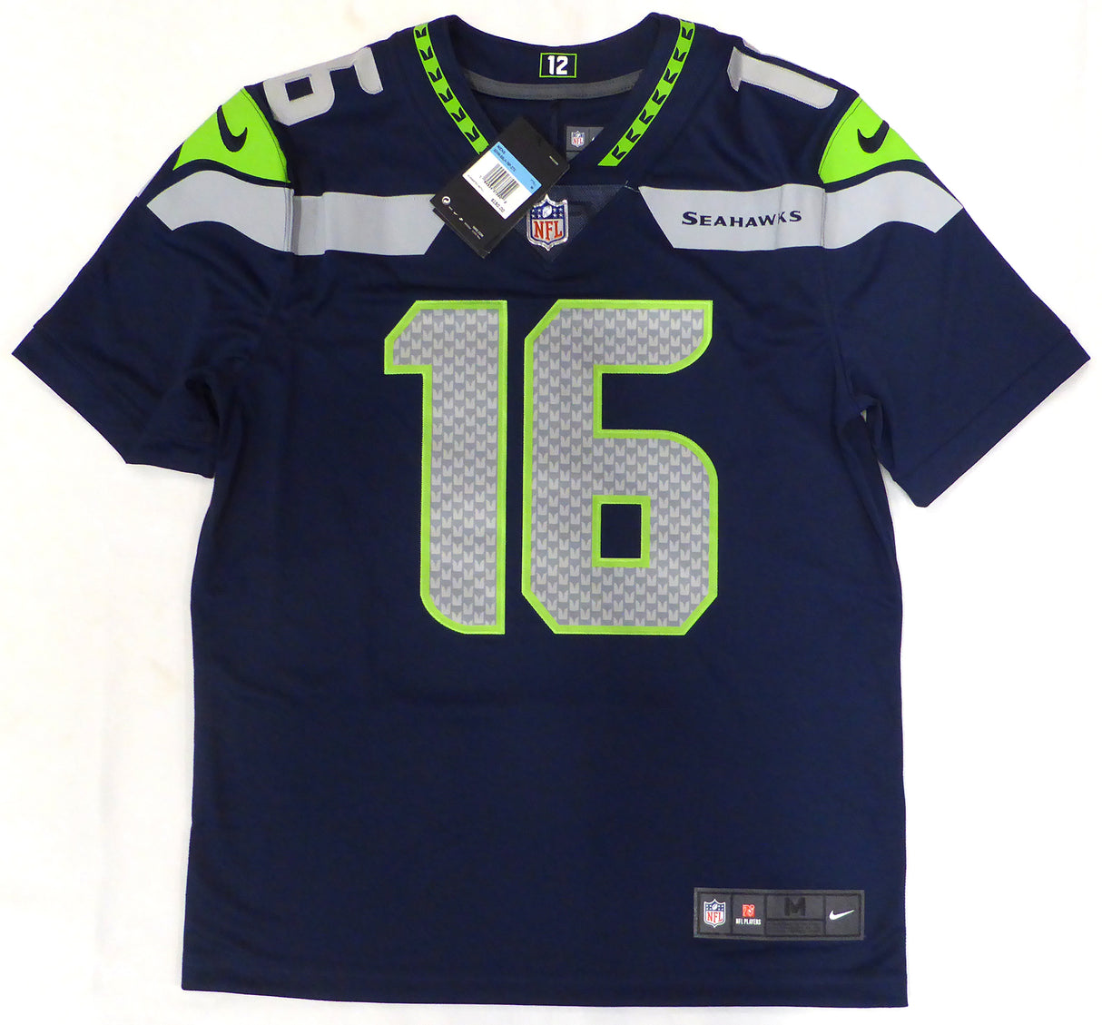 Seattle Seahawks Tyler Lockett Autographed Blue Nike Jersey MCS Holo #90772