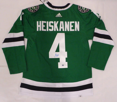 Dallas Stars Miro Heiskanen Autographed Green Adidas Jersey ECSC Holo #15017