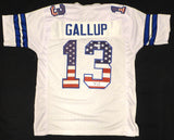 Dallas Cowboys Michael Gallup Autographed White USA Jersey TriStar Holo #8007706