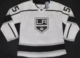 Los Angeles Kings Quinton Byfield Autographed White Adidas Jersey UDA Holo #BAM174191