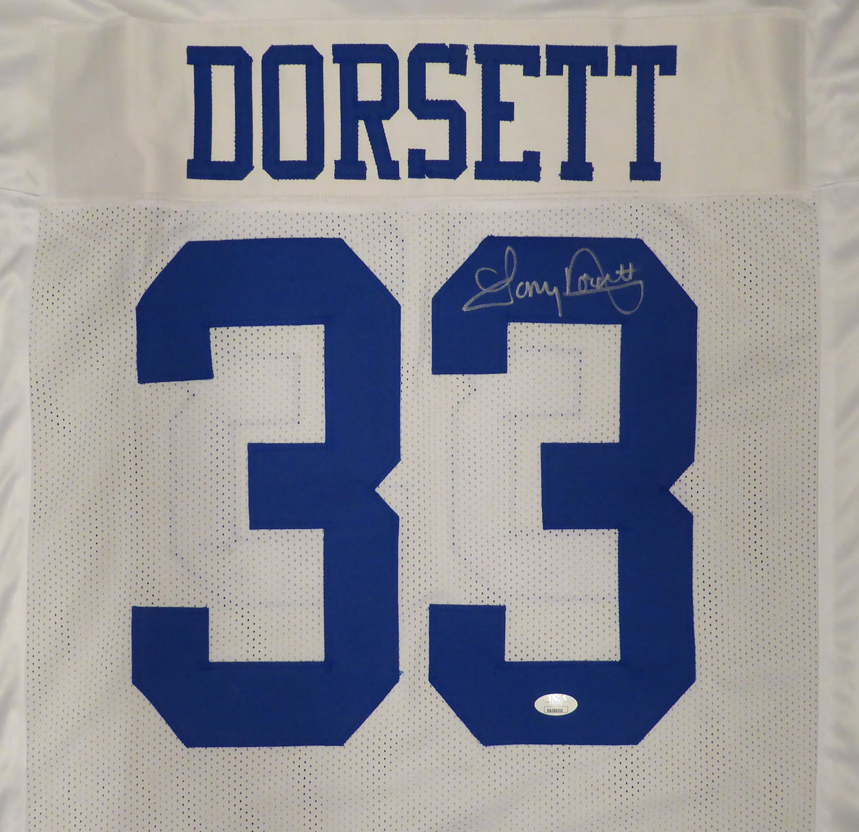 Dallas Cowboys Tony Dorsett Autographed White Jersey JSA #WA386050