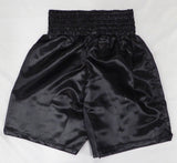 Mike Tyson Autographed Black Trunks Beckett BAS QR #2W091599