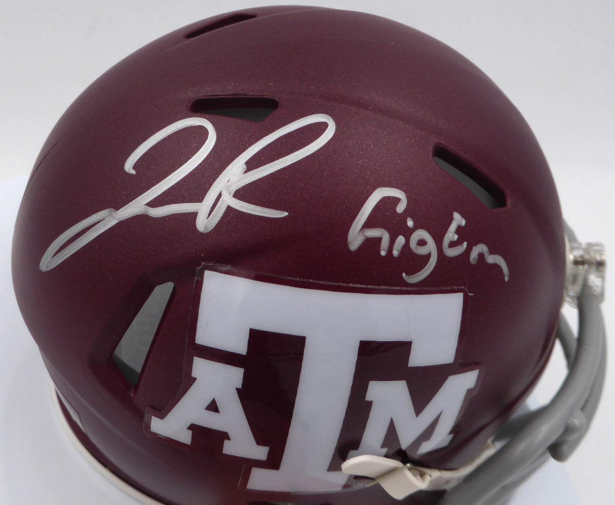 Josh Reynolds Autographed Texas A&M Aggies Mini Helmet "Gig Em" TriStar Holo #7760753