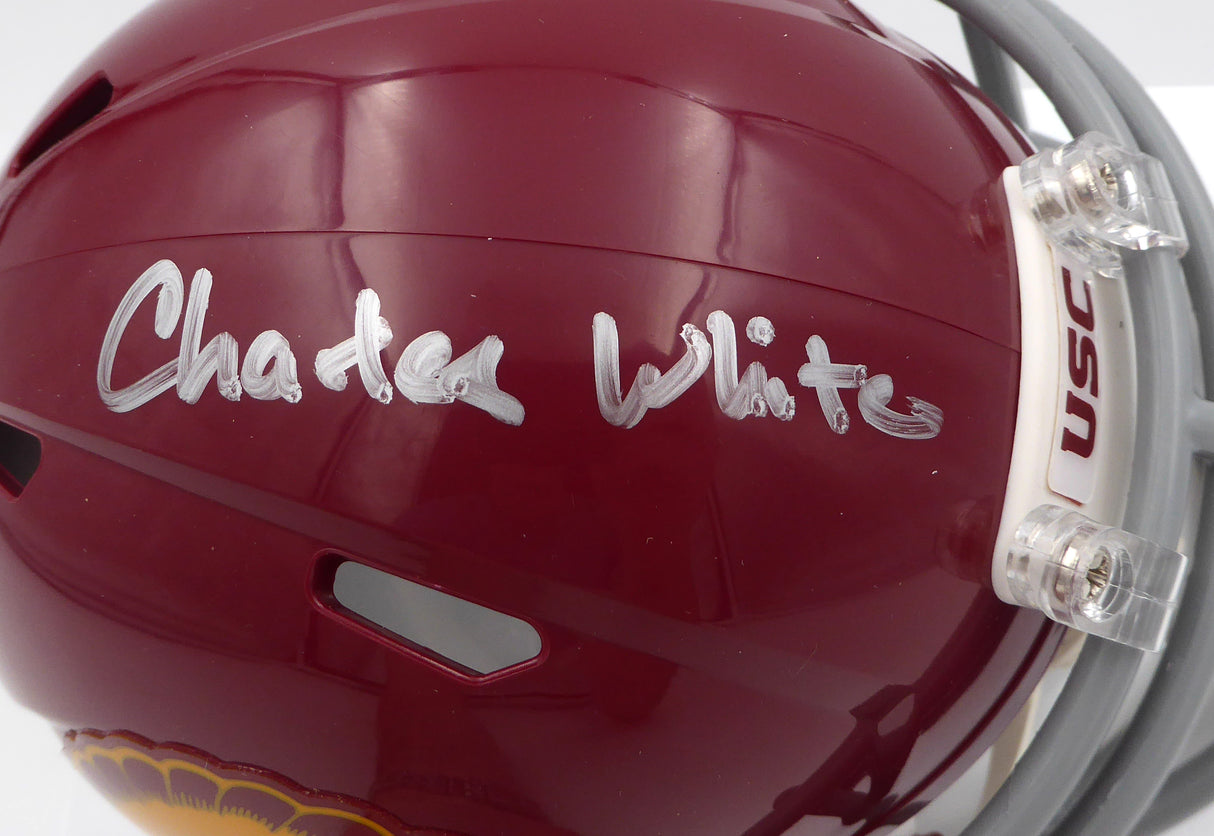 Charles White Autographed USC Trojans Mini Helmet TriStar Holo #7837064