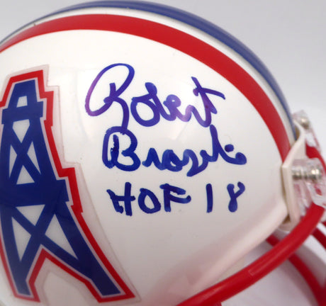 Robert Brazile Autographed Houston Oilers Mini Helmet "HOF 18" TriStar Holo #7782500