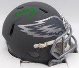 Randall Cunningham Autographed Philadelphia Eagles Slate Gray Mini Helmet Beckett BAS QR #BN00146