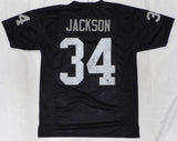 Oakland Raiders Bo Jackson Autographed Black Jersey Beckett BAS #B61356