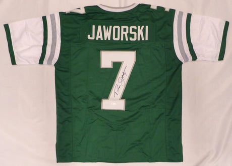 Philadelphia Eagles Ron Jawarski Autographed Green Jersey JSA #WP702458