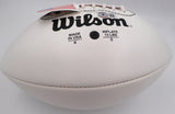 Tom Landry Autographed White Panel Football Dallas Cowboys Beckett BAS QR #BK44621