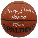 George Mikan Autographed Basketball Minneapolis Lakers "HOF 59" Beckett BAS QR #BP55349