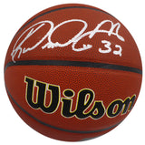 Karl Malone & John Stockton Autographed Wilson Basketball Utah Jazz Beckett BAS QR #1W271741