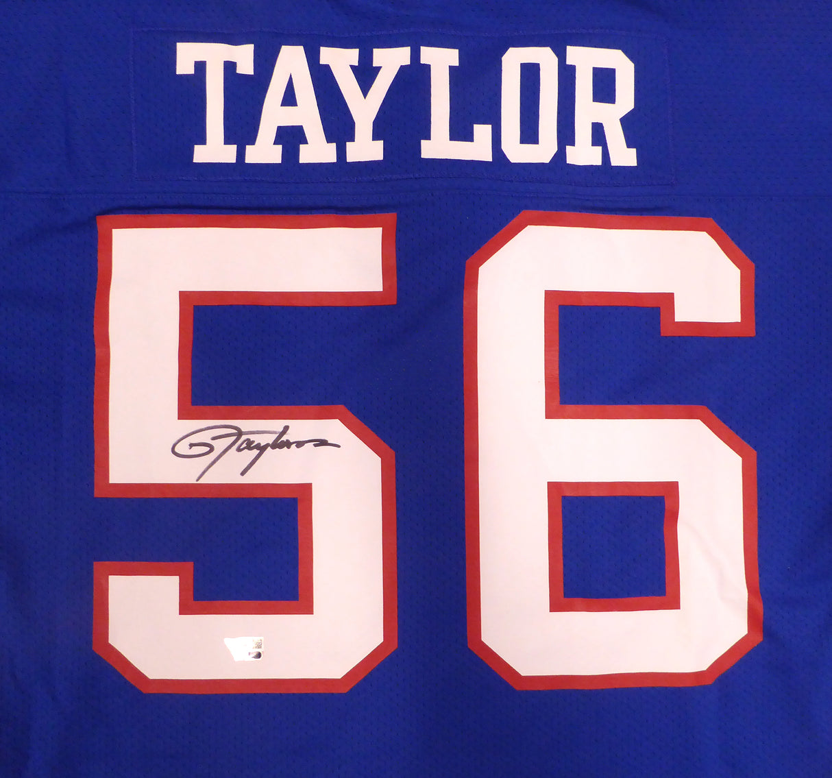 New York Giants Lawrence Taylor Autographed Blue Authentic Mitchell & Ness Jersey Fanatics Holo #QL84395480