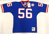 New York Giants Lawrence Taylor Autographed Blue Authentic Mitchell & Ness Jersey Fanatics Holo #QL84395480