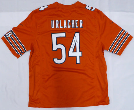 Chicago Bears Brian Urlacher Autographed Orange Nike Jersey "HOF 18" Beckett BAS QR #1W674513