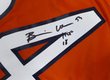 Chicago Bears Brian Urlacher Autographed Orange Nike Jersey "HOF 18" Beckett BAS QR #1W674513