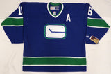 Vancouver Canucks Trevor Linden Autographed Blue CCM Jersey Beckett BAS QR #BP55358