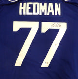 Tampa Bay Lightning Victor Hedman Autographed Blue CCM Jersey Beckett BAS QR #BP55345