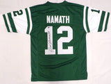 New York Jets Joe Namath Autographed Green Jersey Beckett BAS QR #1W535621