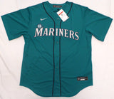 Seattle Mariners Ken Griffey Jr. Autographed Teal Nike Jersey Size L Beckett BAS QR #W242167