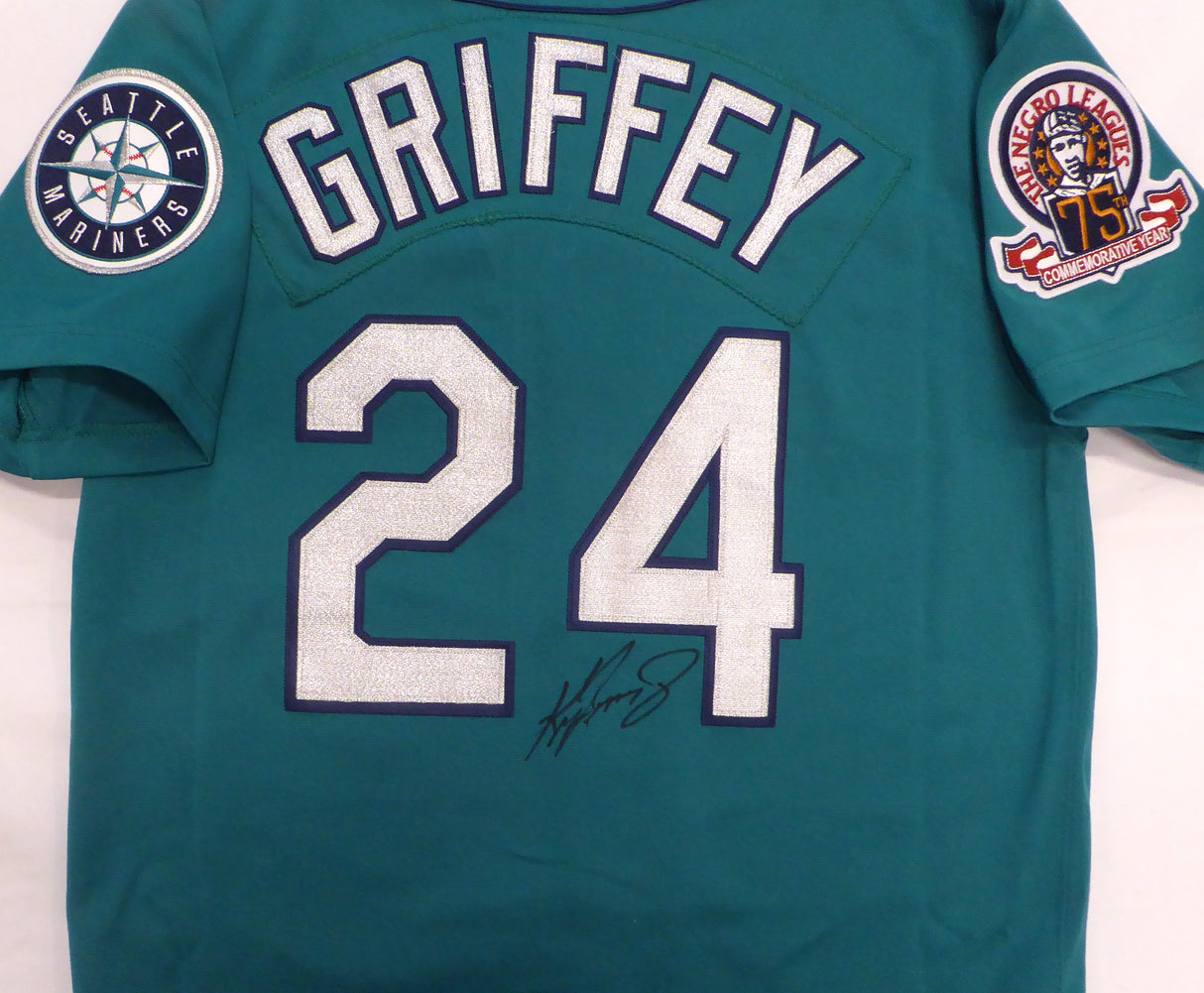 Seattle Mariners Ken Griffey Jr. Autographed Teal 1995 Mitchell & Ness Authentic Jersey Size 40 Beckett BAS QR #W242465