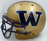 Warren Moon Autographed Gold Speed Authentic Full Size Helmet Washington Huskies "HOF 06" MCS Holo #82059