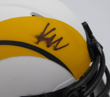 Kyren Williams Autographed Los Angeles Rams Lunar Eclipse Mini Helmet (Smudged) Beckett BAS QR #BM05457