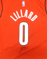 Portland Trail Blazers Damian Lillard Autographed Fanatics Jersey Beckett BAS QR #BH51106