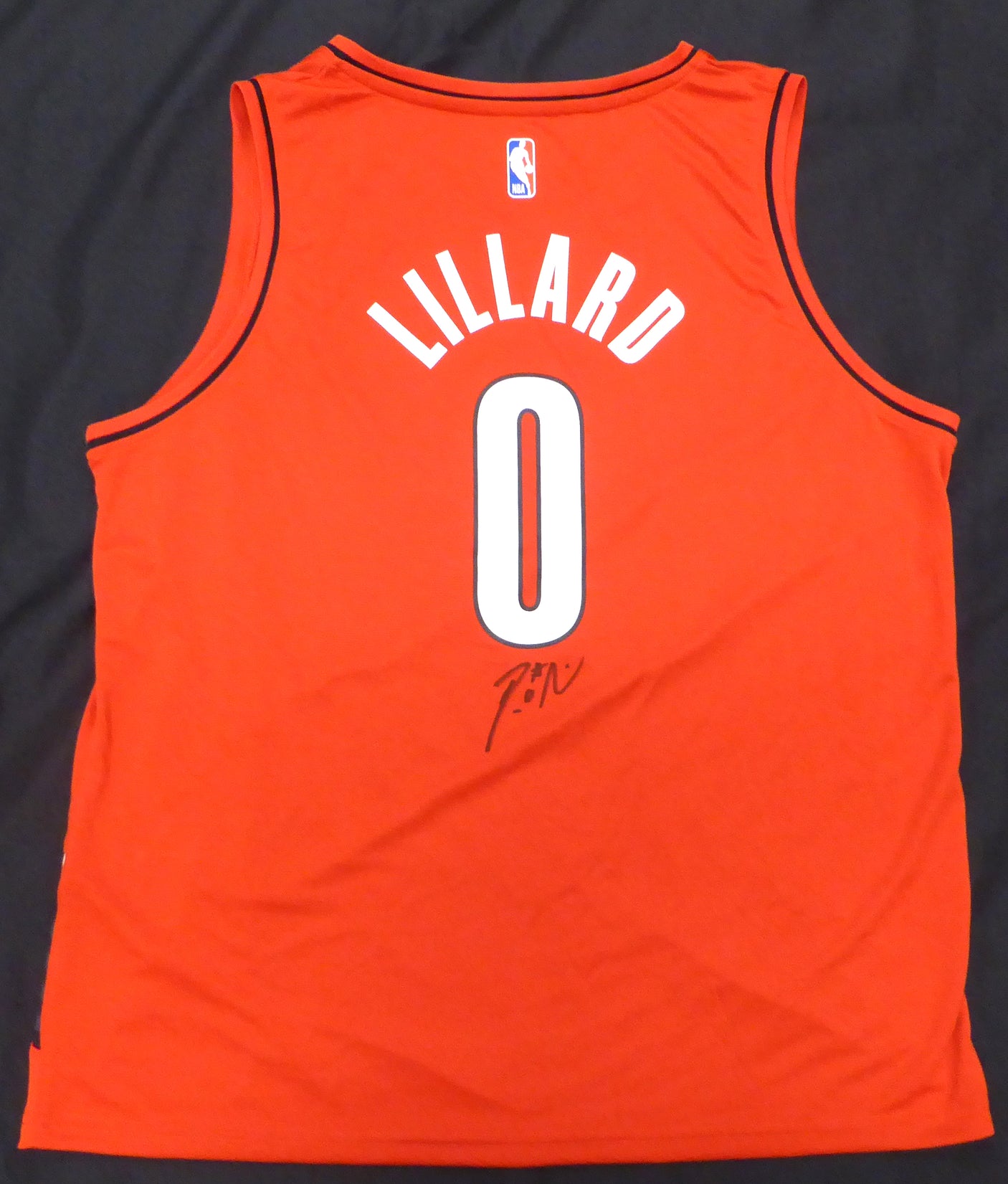 Portland Trail Blazers Damian Lillard Autographed Fanatics Jersey Beckett BAS QR #BH51106