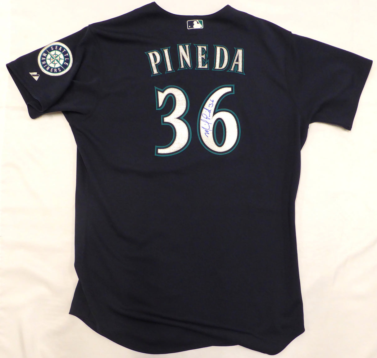 Michael Pineda Autographed 2010 Team Issued Seattle Mariners Majestic Jersey MLB Holo #FJ011798