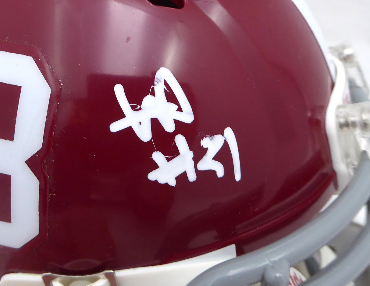 Will Anderson Autographed Alabama Crimson Tide Mini Helmet (Smudge) Beckett BAS QR #WU70086