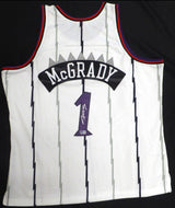 Toronto Raptors Tracy McGrady Autographed White Authentic 1998-99 Mitchell & Ness Jersey Size XXL Beckett BAS QR #W619949