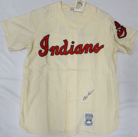 Cleveland Indians Bob Lemon Autographed Cream Jersey JSA #AH96679