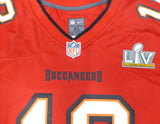 Tampa Bay Buccaneers Tom Brady Autographed Red Nike SB Patch Jersey Beckett BAS QR #AC41040