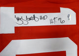 Ohio State Buckeyes Troy Smith Autographed Red Jersey "HT 06" Beckett BAS QR #WZ80695